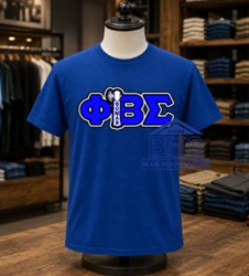 Phi Beta Sigma Greek Letter Tee with Symbol