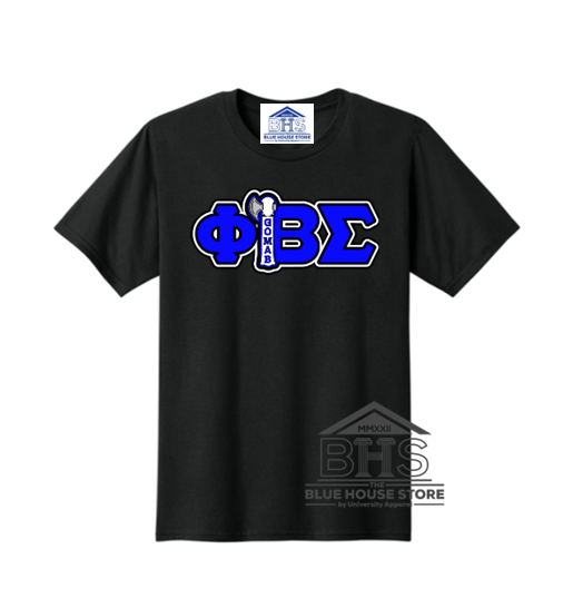 Phi Beta Sigma Greek Letter Tee with Symbol