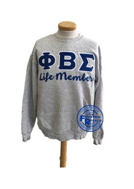 Phi Beta Sigma Life Member Crewneck