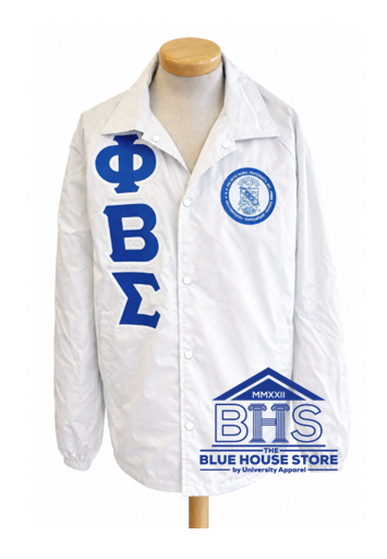 Phi Beta Sigma Line Jacket White