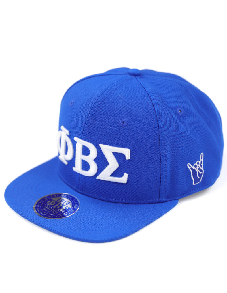 Phi Beta Sigma Snapback Cap with Greek Letters