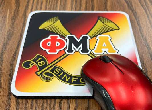 Phi Mu Alpha Crossed Horns Mousepad