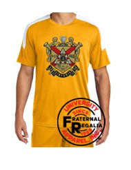 Phi Mu Alpha Striped Performance Shirt Crest