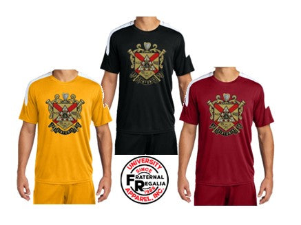 Phi Mu Alpha Striped Performance Shirt Crest