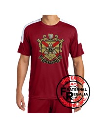 Phi Mu Alpha Striped Performance Shirt Crest