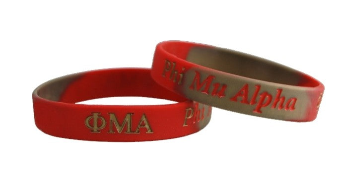 Phi Mu Alpha Silicone Bracelet
