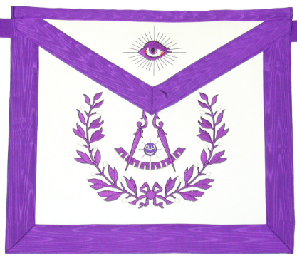 Past Master Apron with Wreath