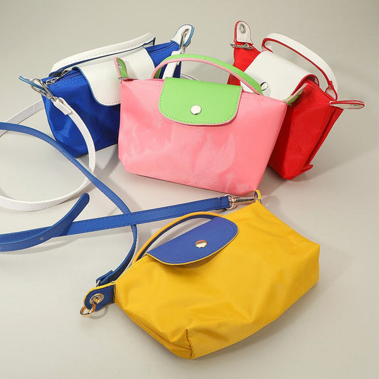 Compact 2-tone purse/crossbody bag (5 colors)