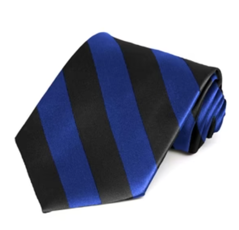 Bow Ties & Necktie in Royal/Black