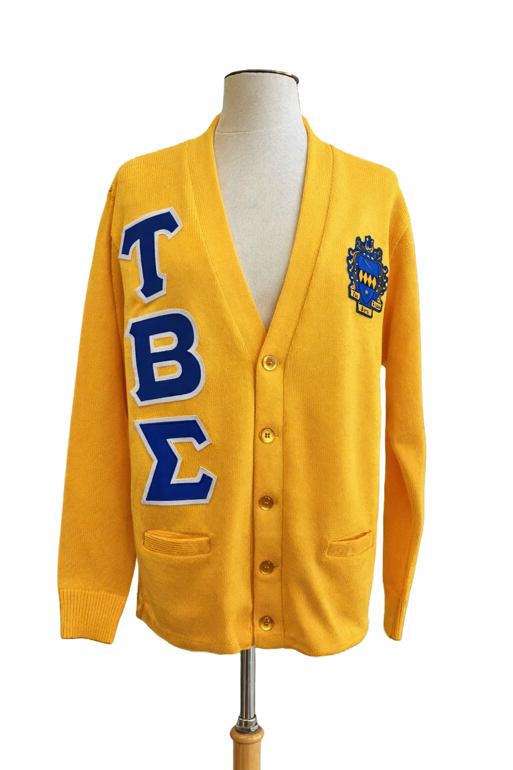 Tau Beta Sigma Cardigan Gold