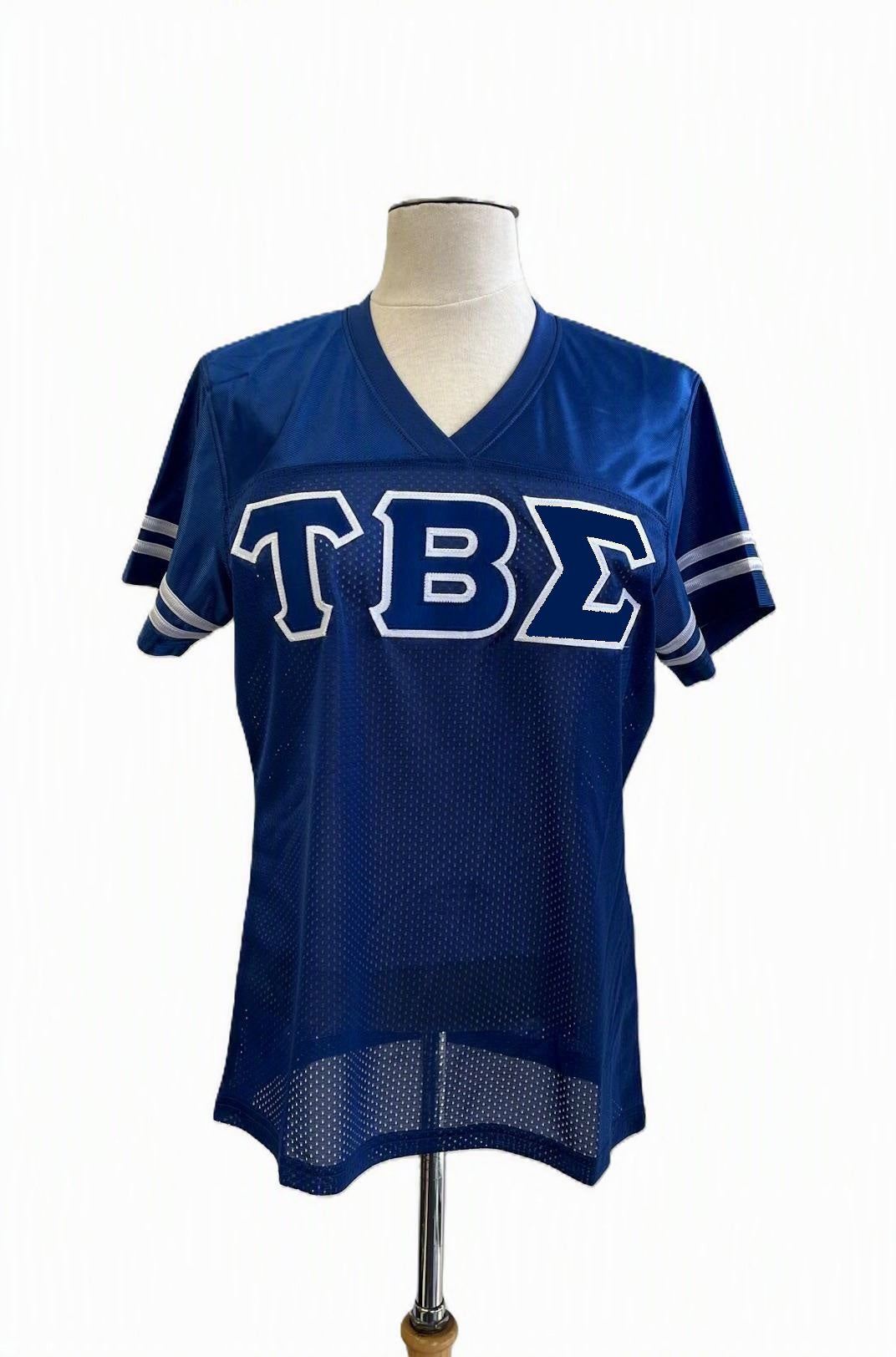Tau Beta Sigma Football Jersey Royal/White