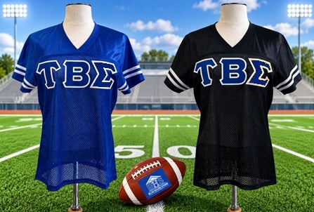 Tau Beta Sigma Football Jersey Royal/White