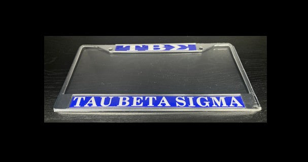 Tau Beta Sigma License Plate Frame