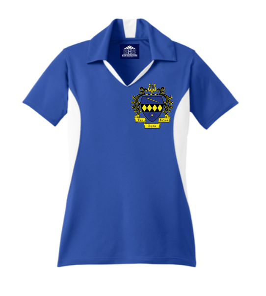 Tau Beta Sigma Performance Polo Royal/White