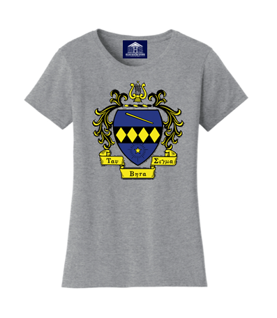 Tau Beta Sigma Crest Tee Grey