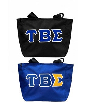 Tau Beta Sigma Zippered Tote Bags