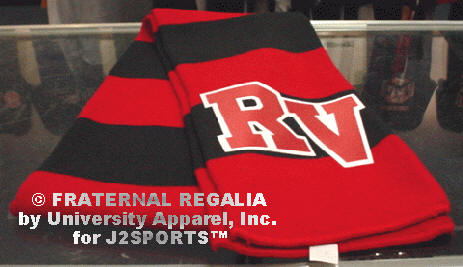 J2Sports Rugby Style Scarves with Custom Lettering